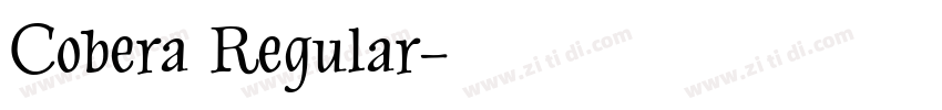 Cobera Regular字体转换